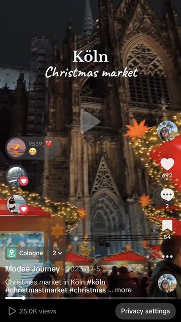 Köln Christmas Market TikTok video
