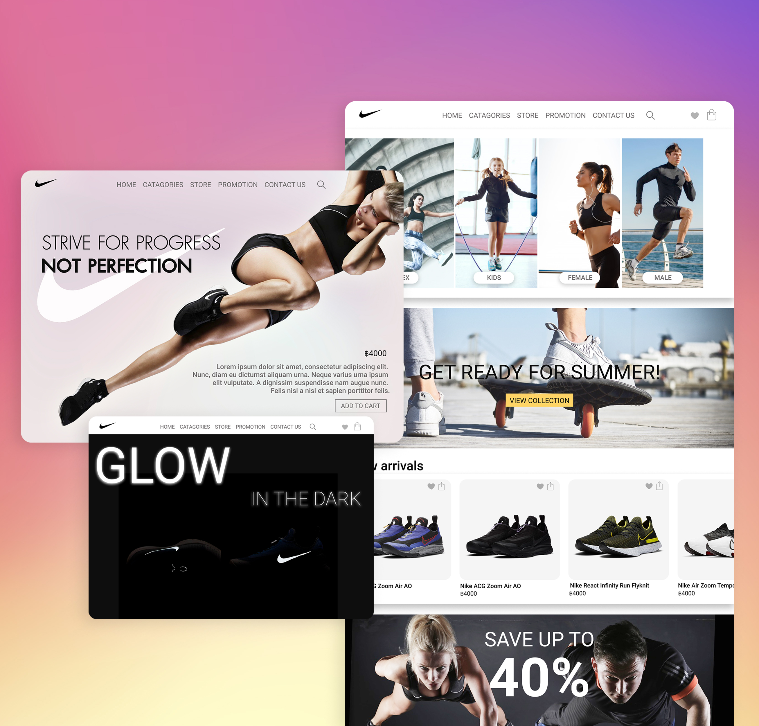 Nike e-commerce redesign