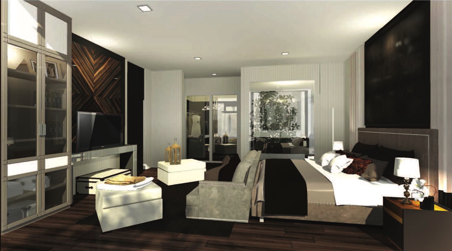 Mock Up House at Suratthani master bedroom